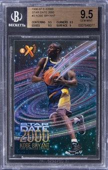 1996-97 E-X2000 Star Date 2000 #3 Kobe Bryant Rookie Card – BGS GEM MINT 9.5